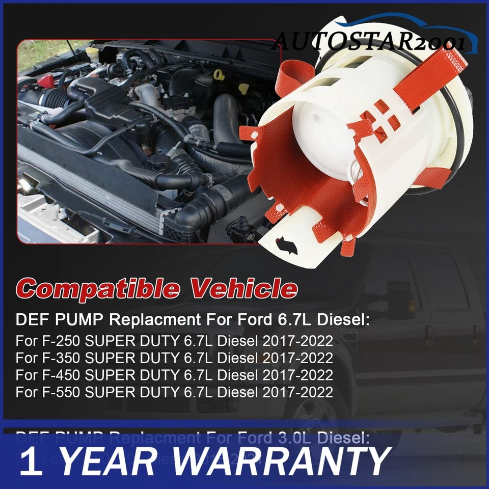 Bomba de líquido de escape diésel DEF HC3Z-5J229-B para Ford F-150 250 350 2017-2021 NUEVA Foto 4 de 4