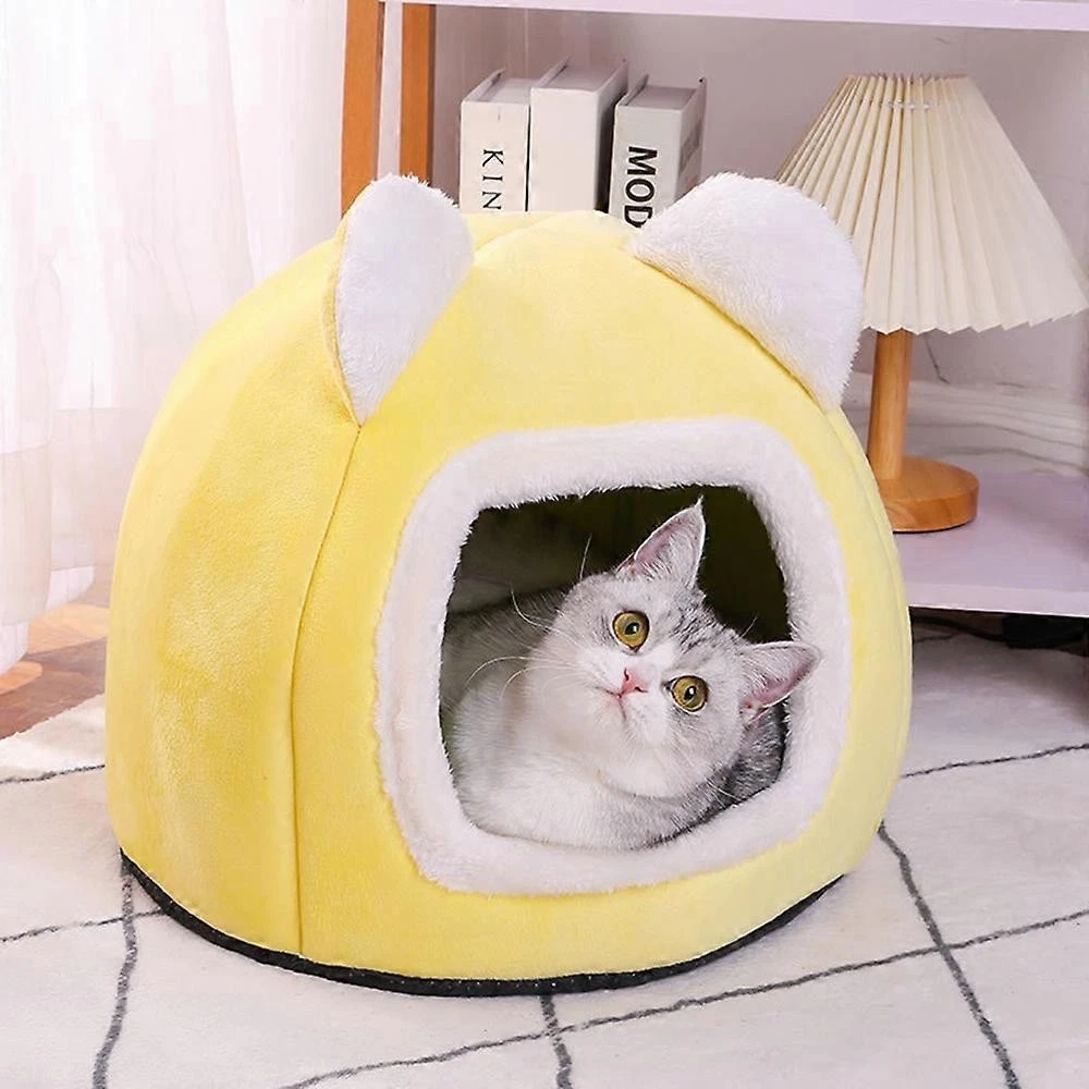 Pet Cat Kitten Dog Beds Igloo Fleece Bed Pyramid Cozy Washable Warm House Cave
Opens in a new window