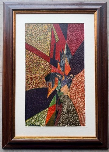 GINO SEVERINI - DANCER - OIL ON CARDBOARD FROM THE 10s - free