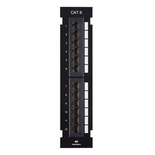 Cable Matters RJ45 110 type 12 Port Cat6 Vertical Mini Patch Panel 180058
