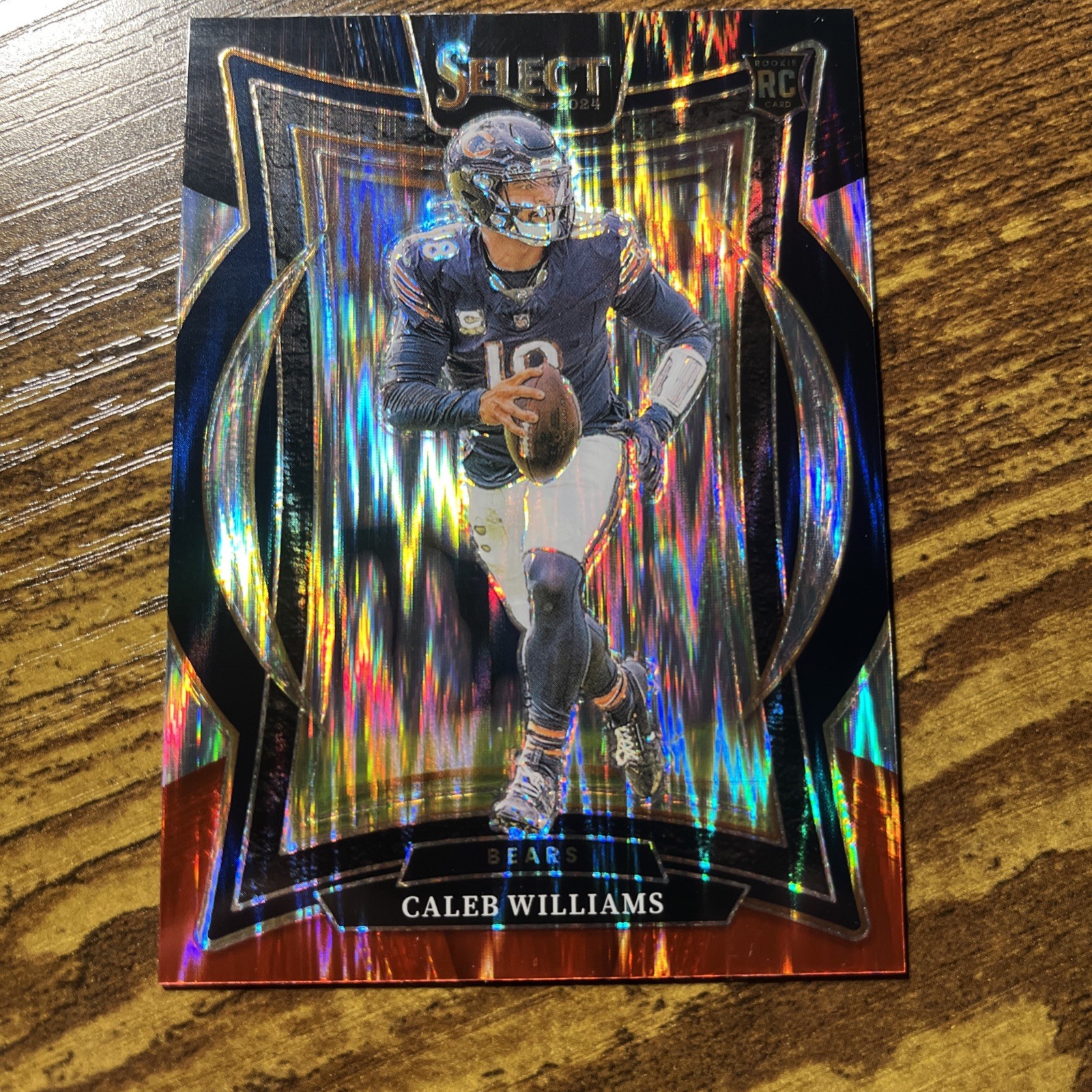 2024 Panini Select - Concourse Caleb Williams #25 Black & Red Shock Prizm (RC)