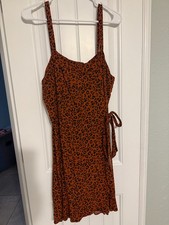 Women's size XXL Xhilaration brown and black leopard maxi dress