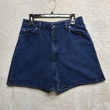 Vintage Levis Shorts 920 Orange Tab Womens Size 14 Jeans Regular Fit Made USA