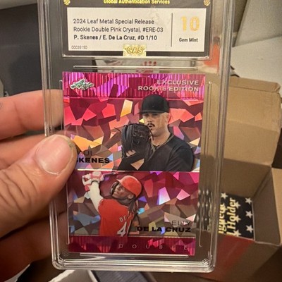 Leaf Metal Special Release  Paul Skenes Elly De La Cruz #ERE 1/10 Pink Crystal