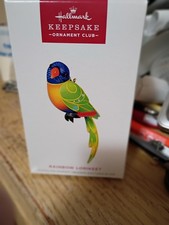 2024 Hallmark Keepsake Ornament Club KOC The Beauty of Birds RAINBOW LORIKEET