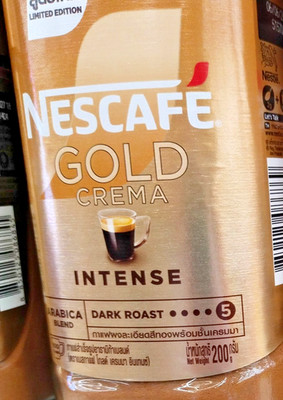 NESCAFE GOLD Crema Intense/ Arabica Blended/Dark ROAST....5/Limited Edition/200g