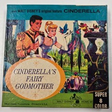 Vintage Disney Cinderella Super 8 Film Reel Fairy Godmother Color