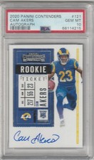 Cam Akers 2020 Panini Contenders Rookie Ticket Rc On Card Auto Psa 10. rookie card picture