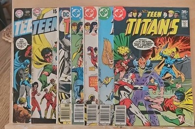 Teen Titans #25 ,28,44,49,50-52 DC Comics 1970 Low Grade Please See Pics
