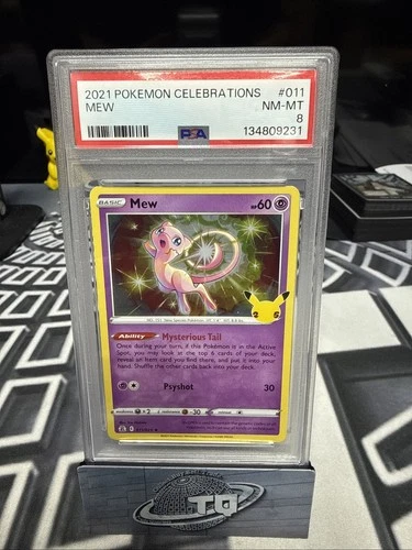 Mew 011/025 Celebrations Holo PSA8