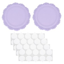 Wax Seal Silicone Pad, 2 Pack Wax Seal Pads with 40 Adhesive Dots, Purple