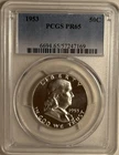 1953 PROOF FRANKLIN HALF DOLLAR, 50C, PCGS, PR65, PF 65