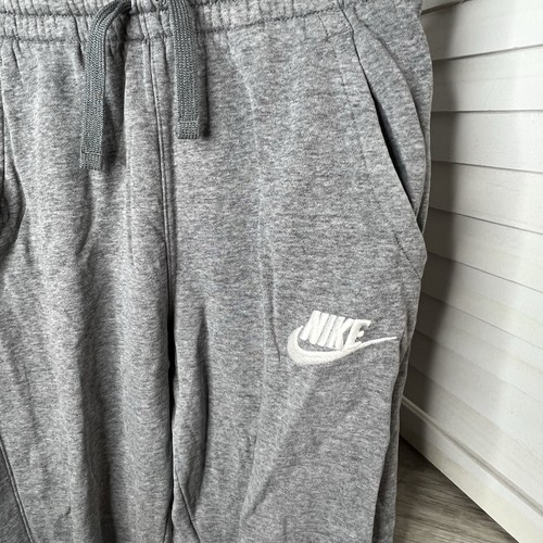 Nike Grey Teen Fleece Pull On Athletic Jogger Sweatpants Size: See Details EUC - Picture 2 of 4