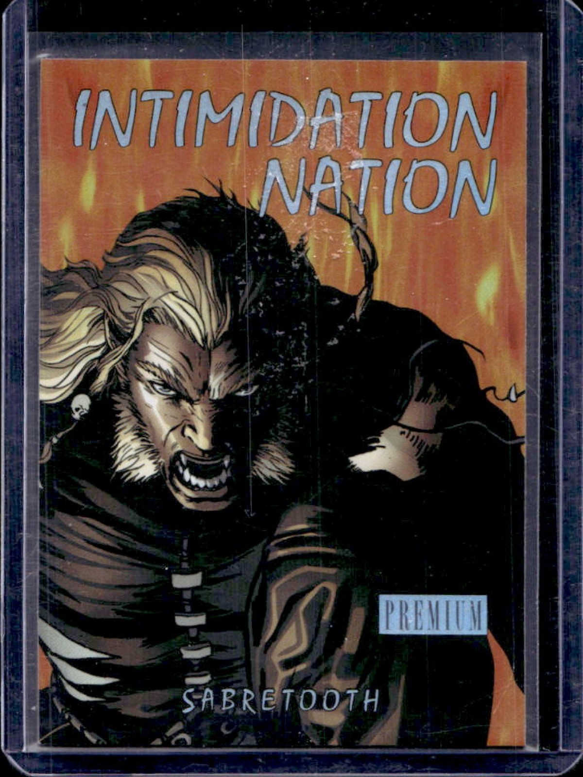 2013 Fleer Retro Marvel Sabretooth -Intimidation-Nation #IN9