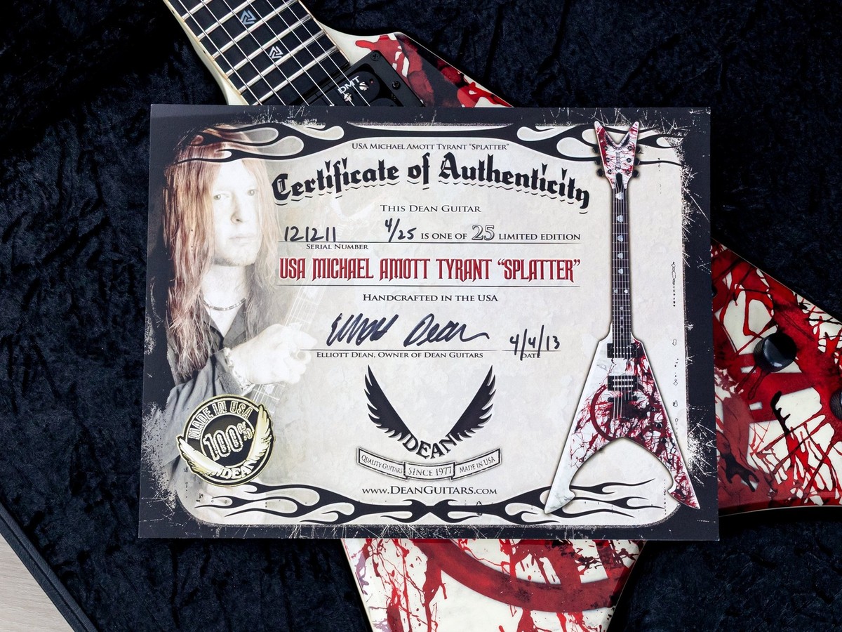 直売所店舗 DEAN Michael Amott ギター ケース付き 変形 フライングV