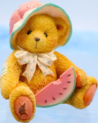 Cherished Teddies  Julie  July Bear 1993 Enesco Birthday Figurine 914819