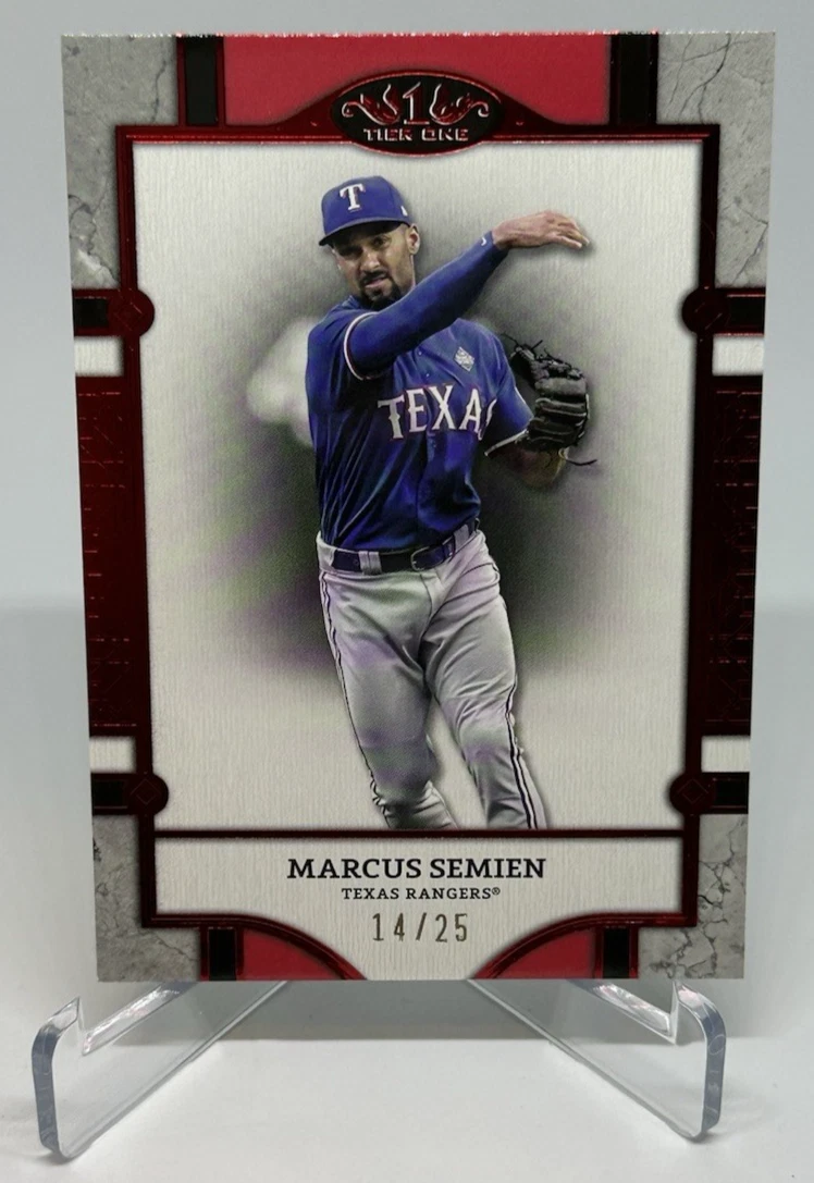 2024 Topps Tier One Marcus Semien #66 Red Foil 14/25