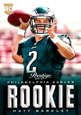 2013 Prestige #267 Matt Barkley RC Philadelphia Eagles