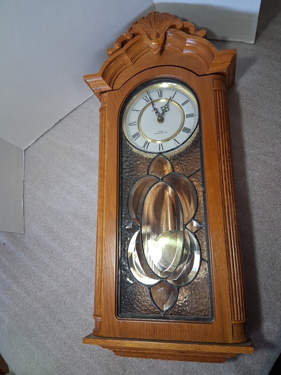 Boston Clock Company Wall Clock Quartz Westminster Chime Pendulum