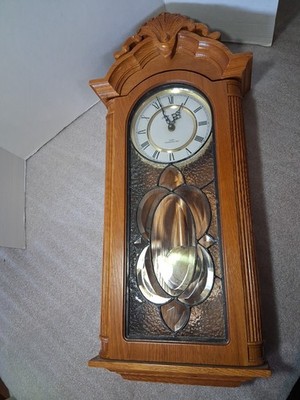 Boston Clock Company Wall Clock Quartz Westminster Chime Pendulum