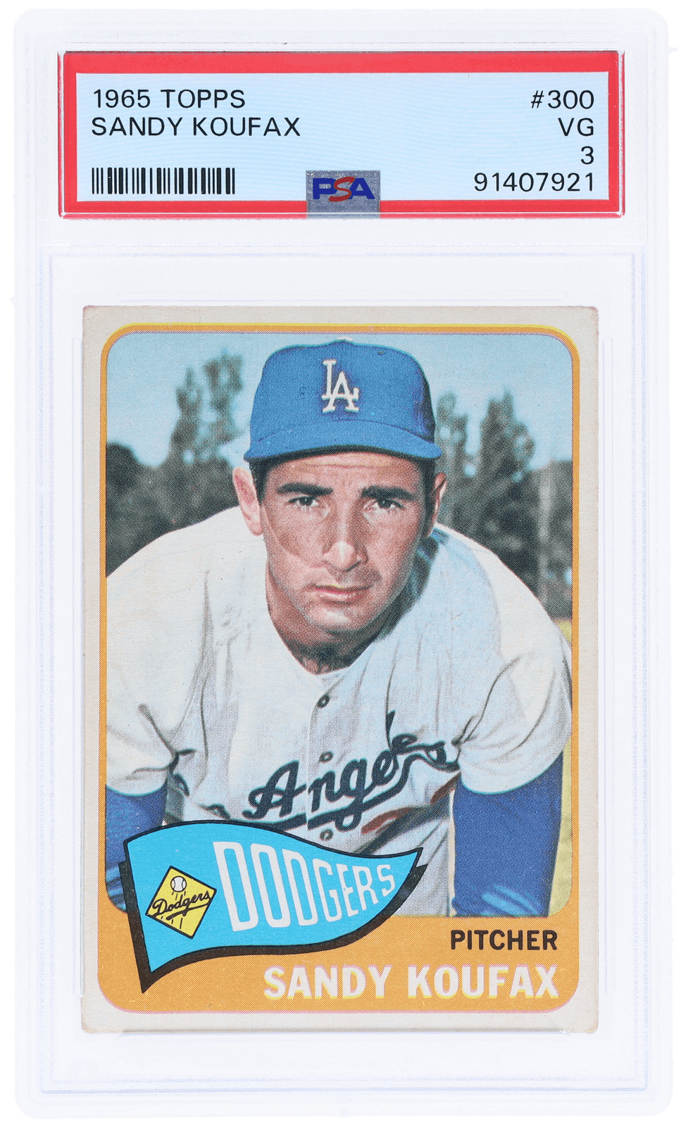 1965 Topps Sandy Koufax #300 PSA 3