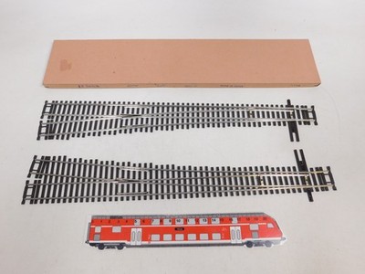 DE127-0.5# 2X Shinohara Japan H0 DC Nickel Switch #8: Left + Right Mint Box
