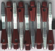 1.25in. 2ba Red TURBO SPINNING Aluminum Dart Shafts: 1 set of 3