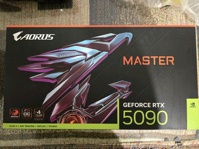 Gigabyte AORUS GeForce RTX 5090 Master 32G Graphics Card In Hand w ROPs Tested