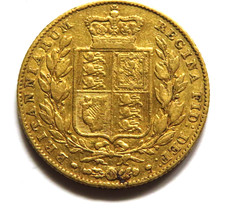 Great Britain. 1842 Victoria - Sovereign.. Fine - Trace Lustre