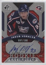 2008 SP Game Used Edition Rookie Exclusives 97/100 Jakub Voracek #RE-JV Auto 2d8