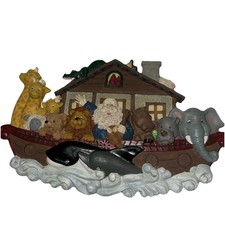 Noah  s Ark Wall Art Nursery Hanging Animals, Whales, Lion Etc. 14 1/2  X 8 1/2  .