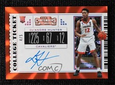 2019 Contenders Draft Picks RPS College Fame Ticket 4/5 De'Andre Hunter Auto pq5