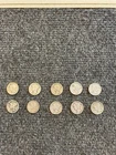 Lot Of 10 Earlier Mercury Dimes 1917-1938. Circulated Condition