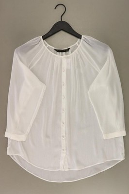   Zara Oversize-Bluse Comfort Bluse für Damen Gr. 36, S 3/4 Ärmel weiß  