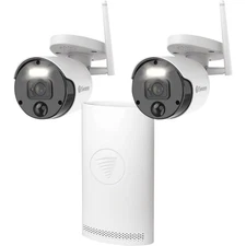 Swann Communications 1080P 4K NVR Security System, 4 Channels, 2 Cameras, 1TB