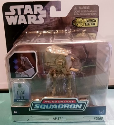 Star Wars Micro Galaxy Squadron AT-ST #0009 Launch Edition Figure