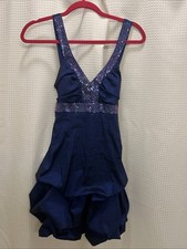 vtg 90s y2k CITY TRIANGLES sequin halter layered prom party dress Size 7