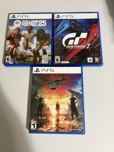 PS5 Multiplayer Game Lot: College Football 25, Gran Turismo 7, FFVII Rebirth