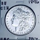 1896 BU GEM MORGAN SILVER DOLLAR UNC MS+++ U.S. MINT RARE COIN 9917