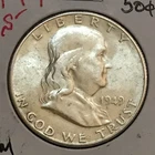 U.S. Franklin Half Prem AU/Unc 1949-S