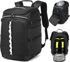 Ski Boot Bag - 65L Waterproof Ski Boot Travel Backpack for Ski Gear Ski Bag fo