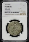 1917 Walking Liberty Half Dollar NGC VF Details Cleaned