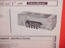 1964 Dodge Dart Plymouth Valiant Convertible Barracuda Am Radio Service Manual