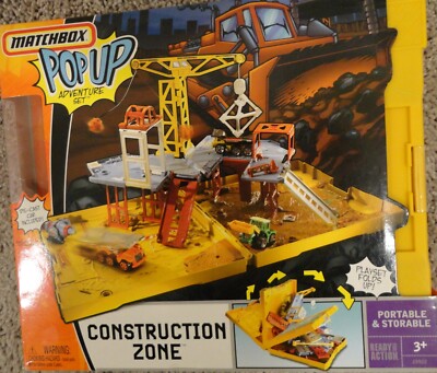 Matchbox Pop Up Adventure Set Construction Zone Unopened New