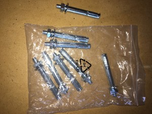 New (8) Hex Nut Sleeve Anchors Expansion Screws Bolts 5/16" x 3" OAL