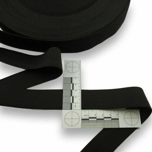 Passamanerie elastici nero per l'hobby del cucito