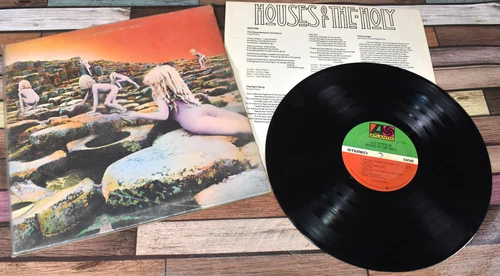 1971 Led Zeppelin Houses of the Holy Vinyl LP Record Album w Dust Jacket Sleeve
