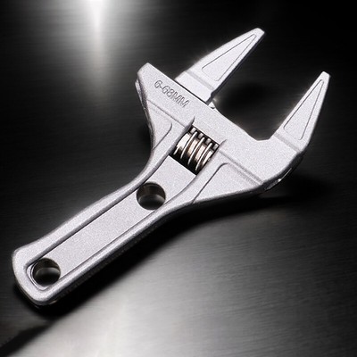 1PC Bathroom Water Heating Wrench Large Opening Short Handle Adjustable Wrench