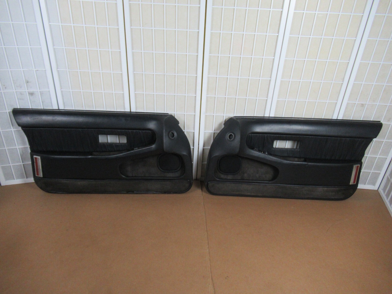89 90 91 Chrysler Maserati TC BLACK Power Left Right Interior Door Panel SET (2)