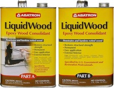 Abatron LiquidWood  Epoxy Wood Consolidant 2 Gallons Kit part A  part B